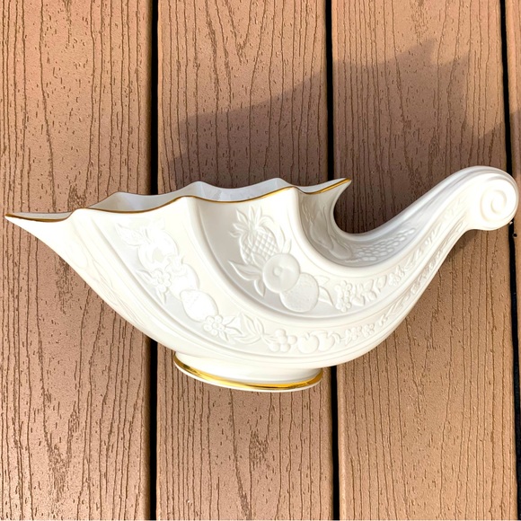 VINTAGE LENOX FRUITS OF LIFE CORNUCOPIA PORCELAIN BRAND NEW DATED 1989 - Picture 1 of 6